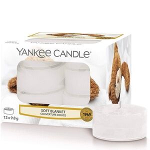 NEW Yankee Candle Soft Blanket Tea Lights Candles RARE 12 count HTF